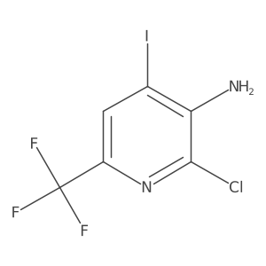 2-Chloro-4-iodo-6-(trifluoromethyl)pyridin-3-amine Structure
