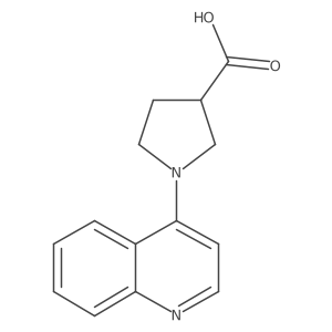 1-(Quinolin-4-yl)pyrrolidine-3-carboxylic acid结构式