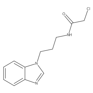 N-[3-(benzimidazol-1-yl)propyl]-2-chloroacetamide Structure