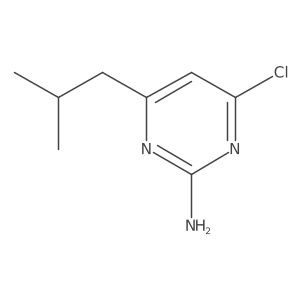 4-Chloro-6-(2-methylpropyl)pyrimidin-2-amine结构式