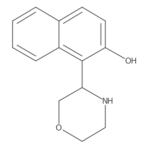 1-(Morpholin-3-yl)naphthalen-2-ol Structure
