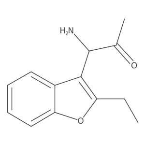 2-Propanone, 1-amino-1-(2-ethyl-3-benzofuranyl)- Structure