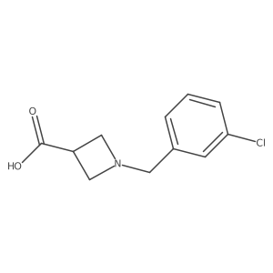 1-[(3-Chlorophenyl)methyl]azetidine-3-carboxylic acid结构式