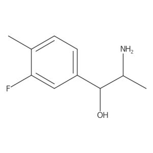 2-Amino-1-(3-fluoro-4-methylphenyl)propan-1-ol结构式