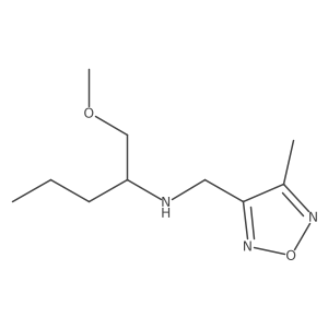1,2,5-Oxadiazole-3-methanamine, N-[1-(methoxymethyl)butyl]-4-methyl-结构式