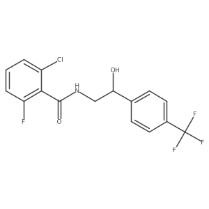 2-chloro-6-fluoro-N-(2-hydroxy-2-(4-(trifluoromethyl)phenyl)ethyl)benzamide结构式