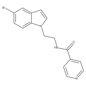 N-[2-(5-bromo-1H-indol-1-yl)ethyl]isonicotinamide Structure