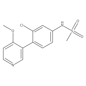 N-[3-chloro-4-(4-methoxypyridin-3-yl)phenyl]methanesulfonamide Structure