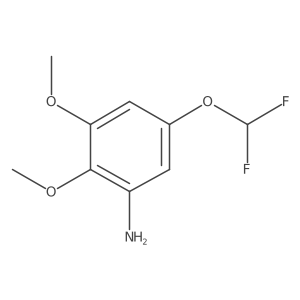 5-(Difluoromethoxy)-2,3-dimethoxybenzenamine Structure