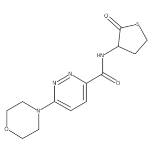 6-morpholino-N-(2-oxotetrahydrothiophen-3-yl)pyridazine-3-carboxamide Structure