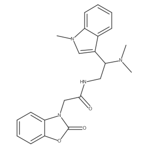 N-(2-(dimethylamino)-2-(1-methyl-1H-indol-3-yl)ethyl)-2-(2-oxobenzo[d]oxazol-3(2H)-yl)acetamide结构式