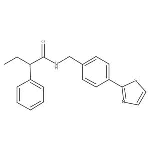 2-phenyl-N-(4-(thiazol-2-yl)benzyl)butanamide Structure
