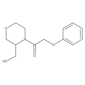 1-(3-(Hydroxymethyl)morpholino)-2-phenoxyethanone结构式