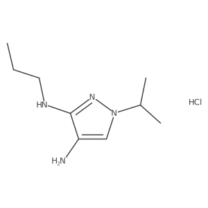 1-isopropyl-N~3~-propyl-1H-pyrazole-3,4-diamine结构式