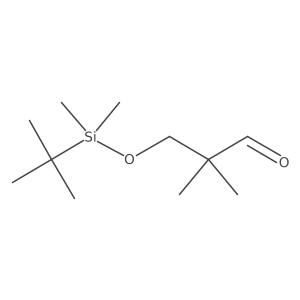 3-(Tert-butyl-dimethyl-silanyloxy)-2,2-dimethyl-propionaldehyde结构式