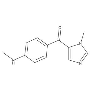 (1-methyl-1H-imidazol-5-yl)(4-(methylamino)phenyl)methanone结构式