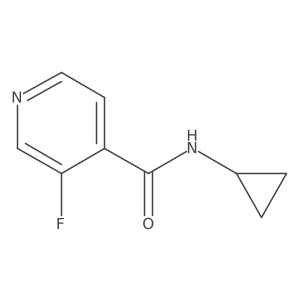 N-cyclopropyl-3-fluoropyridine-4-carboxamide Structure
