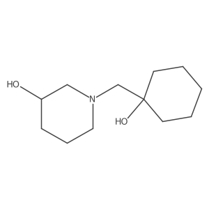 1-((1-Hydroxycyclohexyl)methyl)piperidin-3-ol结构式