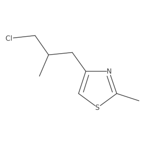 4-(3-Chloro-2-methylpropyl)-2-methyl-1,3-thiazole Structure