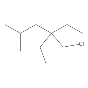 4-(Chloromethyl)-4-ethyl-2-methylhexane结构式