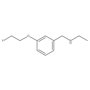 Ethyl[3-(2-fluoroethoxy)benzyl]amine结构式
