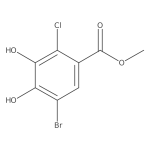 Methyl 5-bromo-2-chloro-3,4-dihydroxybenzoate结构式
