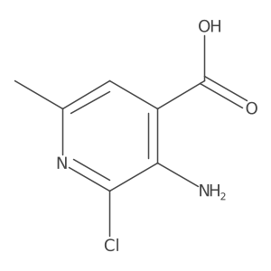 3-Amino-2-chloro-6-methylpyridine-4-carboxylic acid Structure