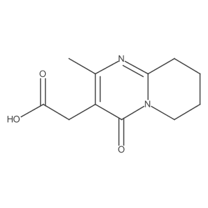 6,7,8,9-Tetrahydro-2-methyl-4-oxo-4H-pyrido[1,2-a]pyrimidine-3-acetic acid结构式