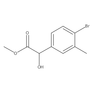 Methyl 2-(4-bromo-3-methylphenyl)-2-hydroxyacetate Structure