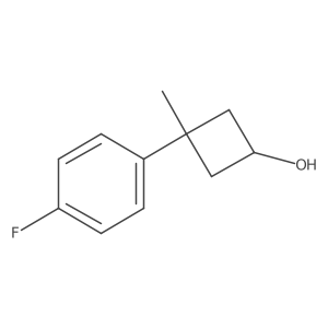 3-(4-Fluorophenyl)-3-methylcyclobutan-1-ol Structure
