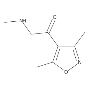 1-(Dimethyl-1,2-oxazol-4-yl)-2-(methylamino)ethan-1-one Structure