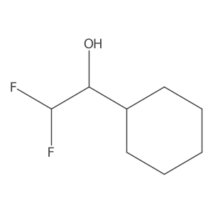 1-Cyclohexyl-2,2-difluoroethan-1-ol Structure