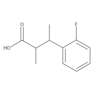 3-(2-Fluorophenyl)-2-methylbutanoic acid结构式