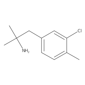 1-(3-Chloro-4-methylphenyl)-2-methylpropan-2-amine结构式