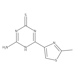 4-Amino-6-(2-methyl-1,3-thiazol-4-YL)-1,3,5-triazine-2-thiol Structure