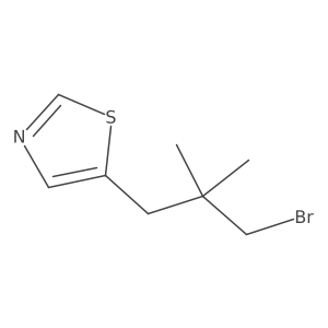 5-(3-Bromo-2,2-dimethylpropyl)-1,3-thiazole Structure