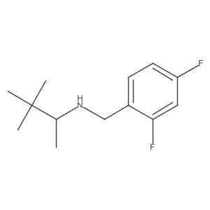 [(2,4-Difluorophenyl)methyl](3,3-dimethylbutan-2-yl)amine Structure