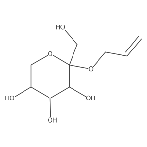 (2R,3S,4R,5R)-2-(Allyloxy)-2-(hydroxymethyl)tetrahydro-2H-pyran-3,4,5-triol结构式