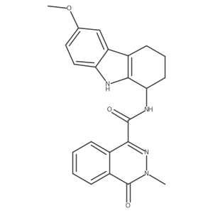 N-(6-methoxy-2,3,4,9-tetrahydro-1H-carbazol-1-yl)-3-methyl-4-oxo-3,4-dihydrophthalazine-1-carboxamide Structure