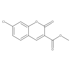 Methyl 7-Chloro-2-oxo-2H-chromene-3-carboxylate Structure