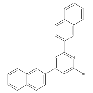 2-Bromo-4,6-dinaphthalen-2-ylpyridine Structure