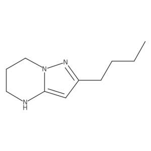 2-Butyl-4H,5H,6H,7H-pyrazolo[1,5-a]pyrimidine结构式