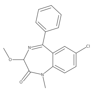 O-Methyl temazepam, (R)- Structure