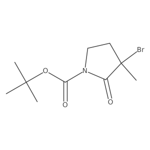 tert-Butyl 3-bromo-3-methyl-2-oxopyrrolidine-1-carboxylate Structure