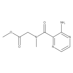 Glycine, N-[(3-aminopyrazinyl)carbonyl]-N-methyl-, methyl ester结构式
