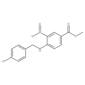 Methyl 4-((4-chlorobenzyl)amino)-3-nitrobenzoate Structure