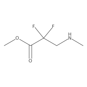 Methyl 2,2-difluoro-3-(methylamino)propanoate结构式