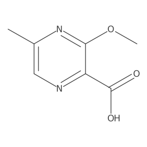 3-Methoxy-5-methylpyrazine-2-carboxylic acid结构式