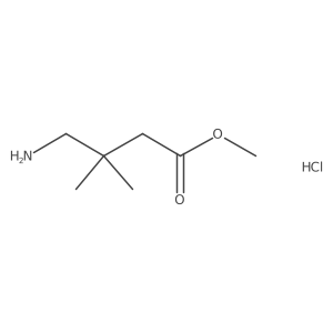 Methyl 4-amino-3,3-dimethylbutanoate hydrochloride Structure