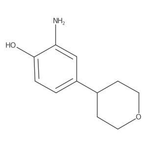 Phenol, 2-amino-4-(tetrahydro-2H-pyran-4-yl)- Structure